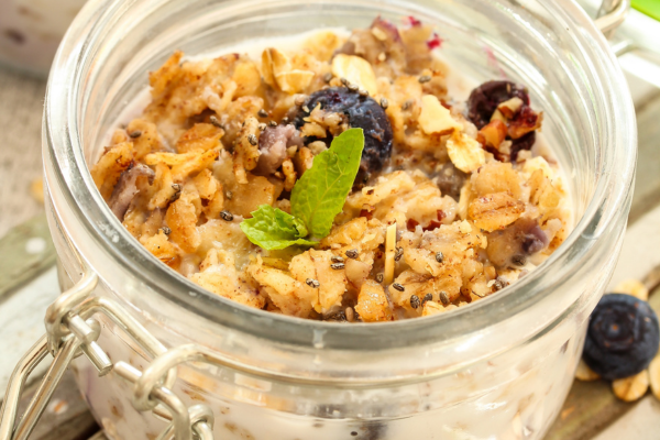 Overnight Oats with Almond Butter