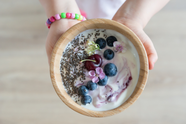 Yogurt Bowls with Granola and Fresh Fruits