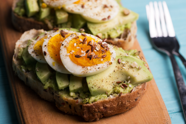 Avocado Toast with Egg and Spinach