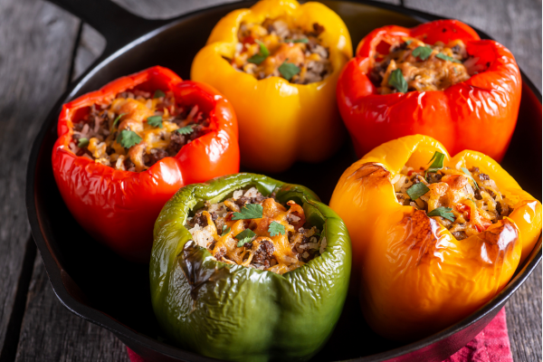 Turkey and Quinoa Stuffed Peppers