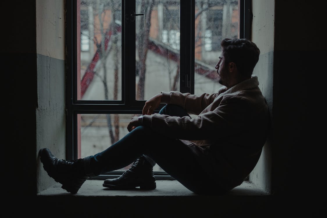 a man thinking