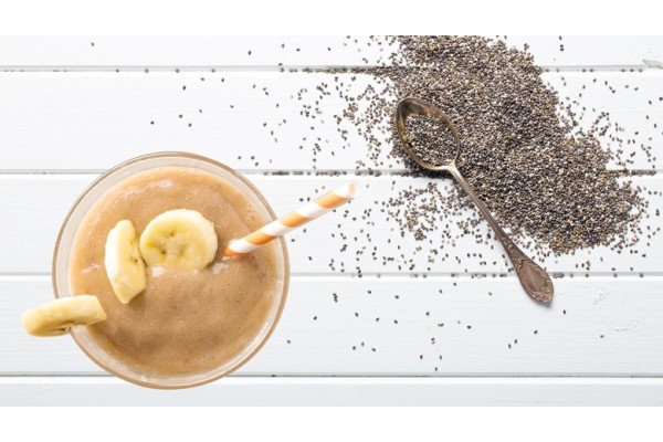 Chia Banana Boost Tropical Smoothie Menu