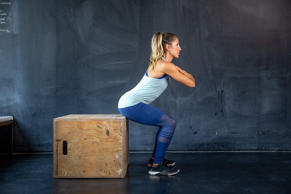 Set up and warm-up Box Squats
