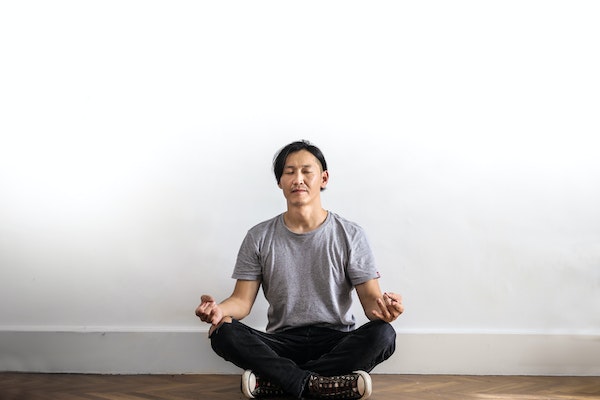 A Man Doing Meditations