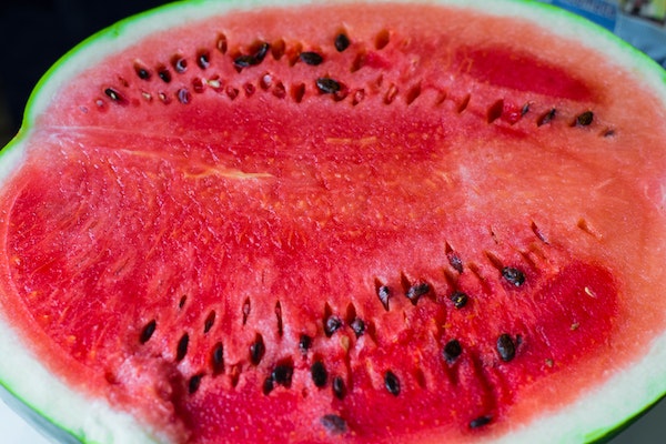 A Watermelon Sliced In Half