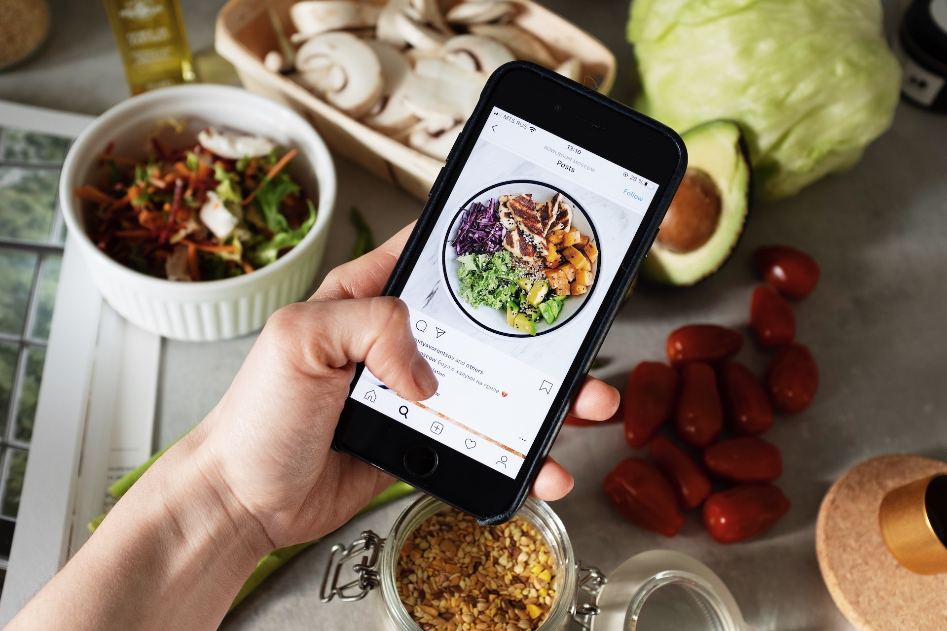 A person planning for a post-workout meal