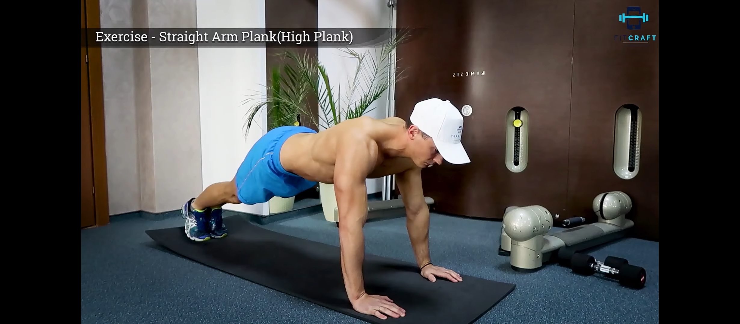 A Man Doing High Planks (Plank Variations)